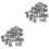 80 Pcs Hand-Made DIY Sand Table Mini Tile Micro Landscape Decor 5