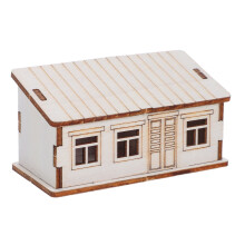 3Pcs Wooden House: Small Log Cabin Diy Kit For Christmas Home Decor
