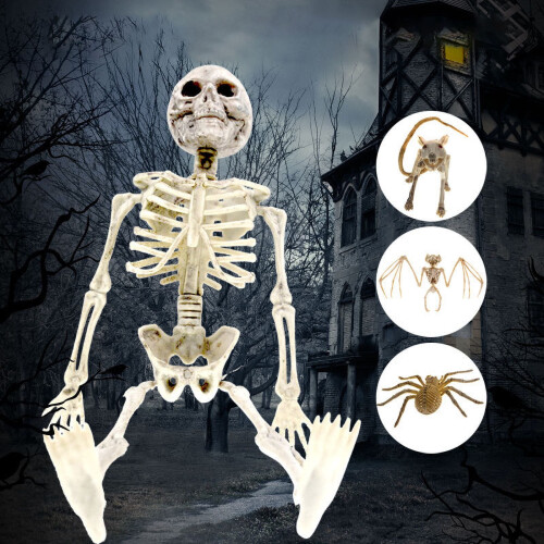 Διακόσμηση με σκελετό ποντικιού για το Halloween, μοντέλο σκελετού ζώου, συμβατό με 2