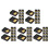 75 Sets Soldering Iron Stand Square Electric Holder Storage Black 4