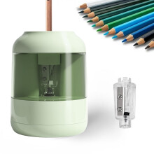 Kids' Favorite Auto Electric Pencil Sharpener Full Auto Student Grade Rotating Sharpener For Smooth Writing Household Essentials