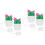 4 Pcs Cute Cactus Silicone Straw Tip Caps Reusable Covers 4