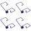8 Pcs Metal Windshield Wiper Arm Pressure Springs Replacement 6