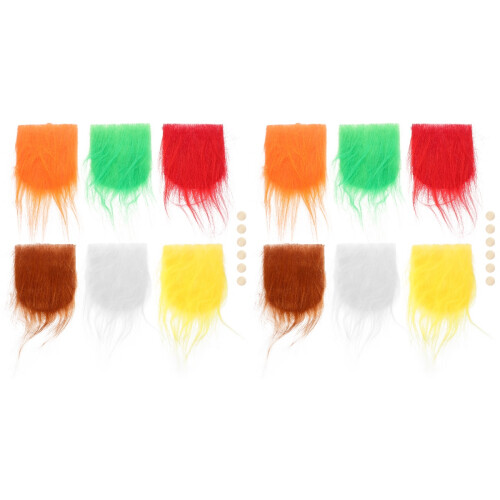 2 Sets Colored Pre-Cut Gnome Beards For Crafting 2