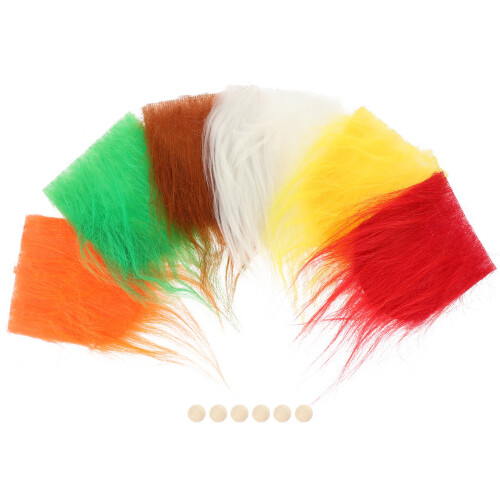2 Sets Colored Pre-Cut Gnome Beards For Crafting 1