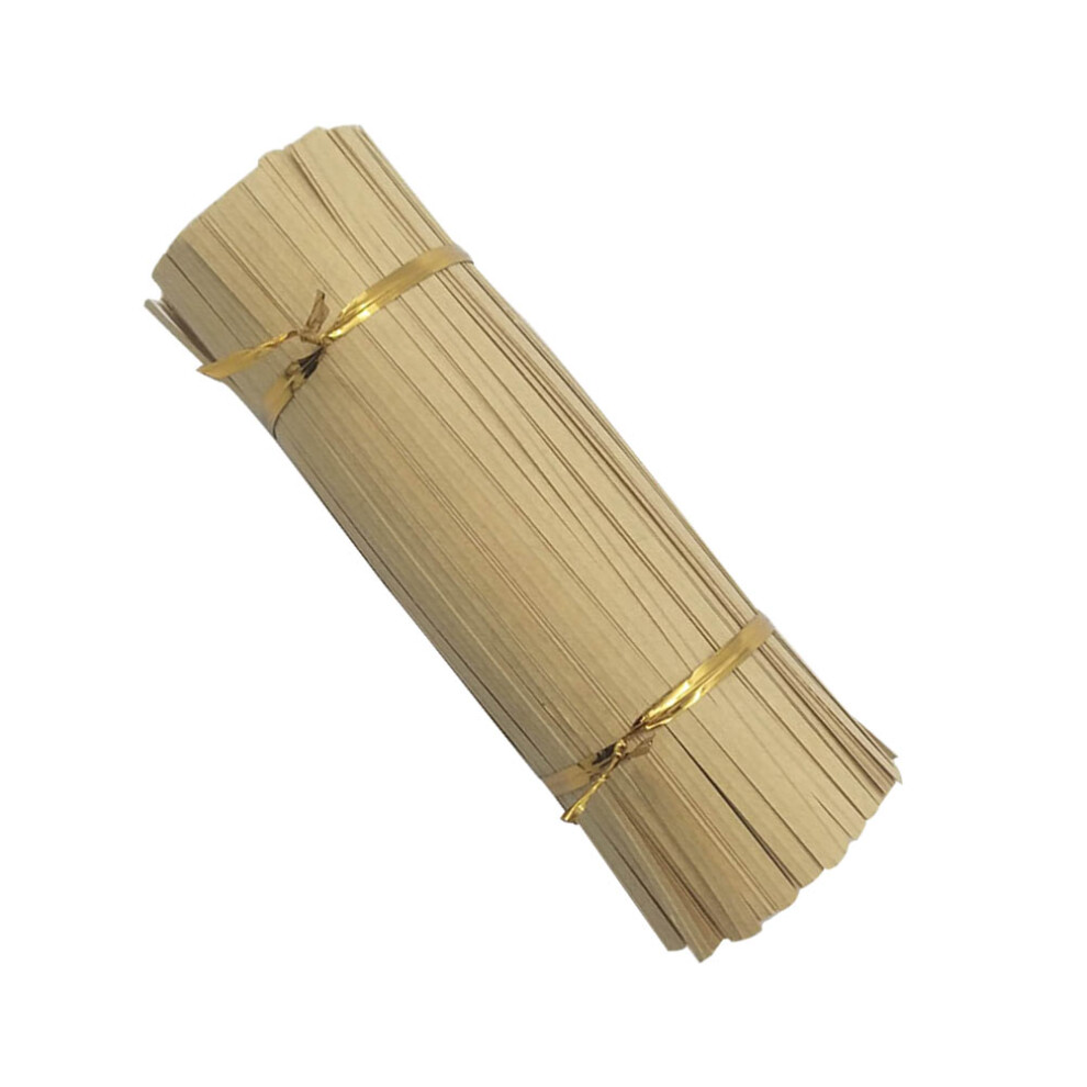 200 Pcs 15Cm Kraft Paper Sealing Wire For Baking Food Rope (Khaki) 3622460758443
