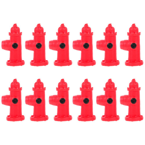 36 Pcs Traffic Road Fire Hydrant Models Imitated Street Signs
