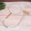 2 Pack Embroidery Silk Fan Making Materials Handheld Crochet Kit White 9