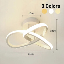 LED-Kronleuchter für Zuhause, dreifarbige Lampe, moderne Deckenleuchte im Schlafzimmerstil