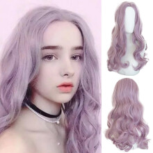 Peruci de păr pentru femei Lady Sexy Purple Party Peruci lungi buclate ondulate din fibră sintetică la modă Cosplay Perucă Lace Front Peruci