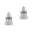2Pcs Heavy Duty Hydraulic Jack Male Connector 4