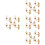 20 Pcs Mini Wall Lamps Luminous Sand Table Building Diy Materials 5