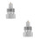 2Pcs Heavy Duty Hydraulic Jack Male Connector 6
