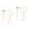 2 Pack Embroidery Silk Fan Making Materials Handheld Crochet Kit White 4