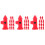 36 Pcs Traffic Road Fire Hydrant Models Imitated Street Signs 6