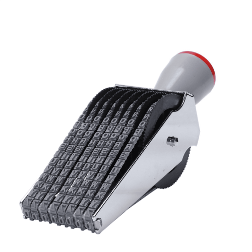 2X8Digit Αλφάβητο Αγγλικό Γράμμα Αριθμός Κυλιόμενη Σφραγίδα από Καουτσούκ Ανάγλυφο 1