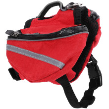 2Pcs Portable Breathable Dog Backpack For Travel Camping Hiking Red Xs