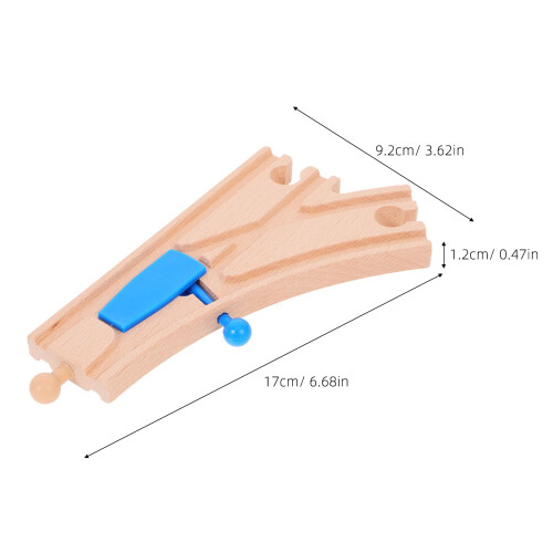 4 Pcs Wooden Train Track Switch Accessories For Major Brands 1