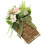 Decorative Artificial Hanging Flower Basket Realistic Design 1