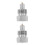 2Pcs Heavy Duty Hydraulic Jack Male Connector 8