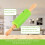 Mini rolo de silicone para crianças, superfície antiaderente e cabo de madeira, 23 cm (9 polegadas), pacote com 2 unidades… 2