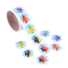 6Rouleaux D'autocollants Cartoon Variés Pour Fête Enfant