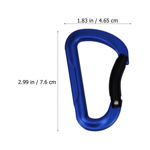 2Pcs D-Shaped Outdoor Climbing Backpack Buckles For Camping 1