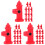 36 Pcs Traffic Road Fire Hydrant Models Imitated Street Signs 4