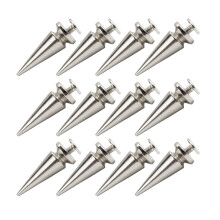 60 Pcs Screwback Spike Cone Studs For Diy Shoes Bags Belts Garments