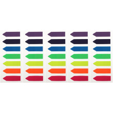 25 Pièces Étiquettes Autocollantes Pet Colorées Pour Livres Et Cahiers