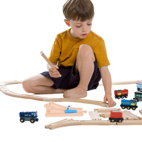 4 Pcs Wooden Train Track Switch Accessories For Major Brands 2