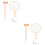 2 Pack Embroidery Silk Fan Making Materials Handheld Crochet Kit White 5