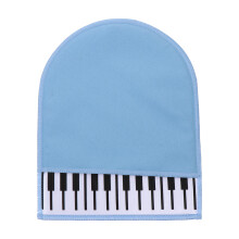 8Pcs Sky-Blue Practical Cleaning Cloth Gloves for Piano Dust Wipe