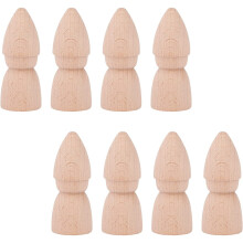 8 stuks 6,8 cm houten figuurtjes - diverse vormen voor knutselprojecten, schilderen en decoratie