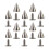200Sets Sturdy Silver Iron Cone Rivets for Handmade Clothes DIY 1