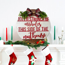 Ympuoqn Kerstthema Deurhanger Welkom Thuis Decoratie Hanger, in de uitverkoop