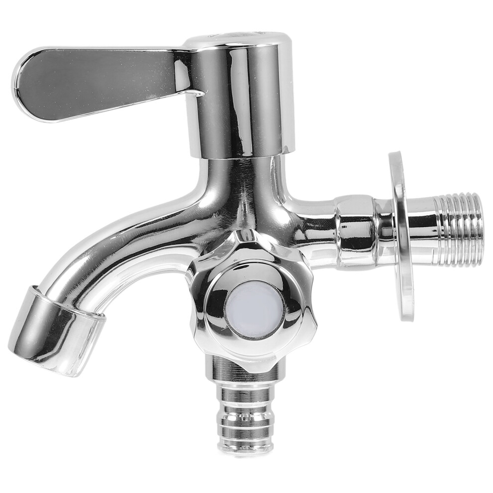 3Pcs Silver Zinc Alloy Faucet For Bathroom Laundry And Garden Use 3622197405184