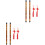 2 Count Flute Instrument Beginners Kids Musical Instruments Long 7