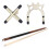 2 Pieces Pool Queue Holder Snooker Cue Stick Bridge Table Supplies 7