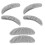 10 Sets Self Adhesive Fake Mustaches And Eyebrows For Halloween 1