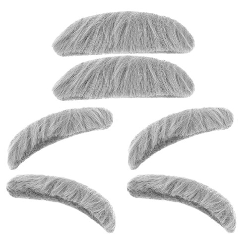 10 Sets Self Adhesive Fake Mustaches And Eyebrows For Halloween 2