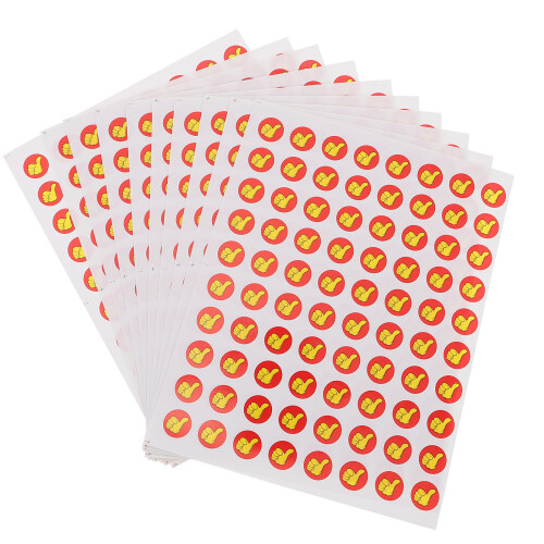 150 Sheets Kid Thumb Pattern Sticker Award Stickers Stationery Labels