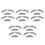 10 Sets Self Adhesive Fake Mustaches And Eyebrows For Halloween 4