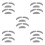 10 Sets Self Adhesive Fake Mustaches And Eyebrows For Halloween 5