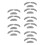 10 Sets Self Adhesive Fake Mustaches And Eyebrows For Halloween 7
