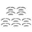 10 Sets Self Adhesive Fake Mustaches And Eyebrows For Halloween 8