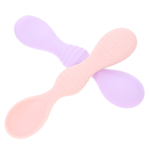 10 Pcs Silicone Feeding Spoons For Toddlers Training 1
