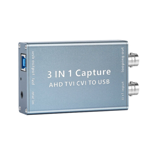 Κάρτα καταγραφής βίντεο AHD από TVI CVI σε USB3.0 Κάρτα βίντεο 1080P60fps για ζωντανή μετάδοση