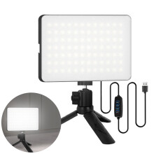 Homerr Fill Video Light Camera Light Fill Video Light 6Inch 360Degree Adjustable Soft Illumination Broadcast Photo Live Vlog Photography Tool