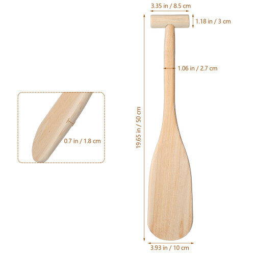 3pcs Children'S Paddle Manual Wooden Boating 2